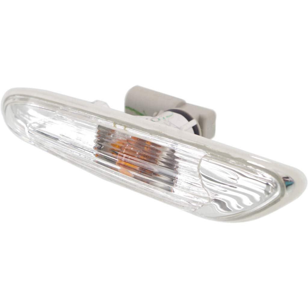 BMW 323i/325i/330i 2006 Passenger Side Marker Light with Bulbs - CAPA Certified Replacement for BM2571117 (Part# 615343521282) - Perfect for Night Driving & Enhanced Vehicle Safety