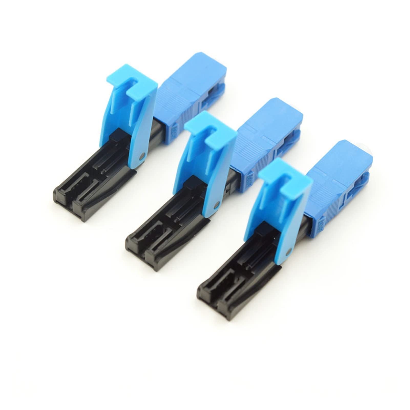 100PCS FTTH SC UPC Fiber Optic Fast Connectors - Quick & Easy Installation for Home & Office Network Setup - Perfect for FTTH, Broadband & Telecom Projects