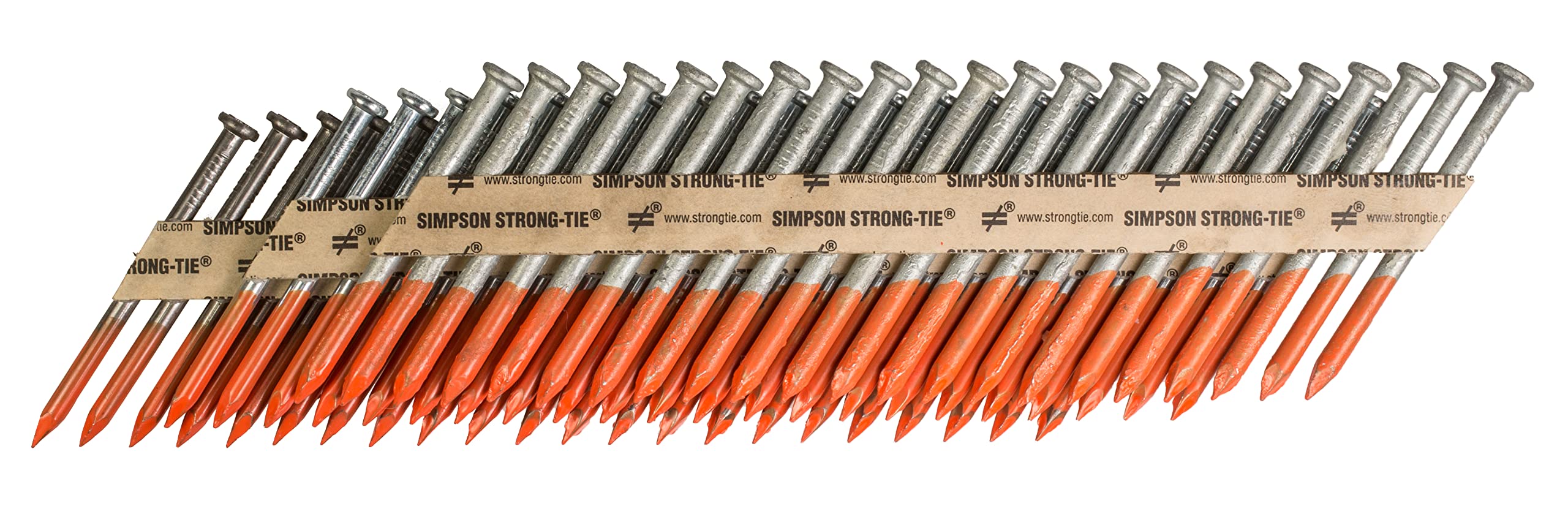 Simpson Strong-Tie N10HDGPT3000 Strong-Drive 33° SCN Smooth-Shank Connector Nails - 1-1/2 in. x 0.148 in. HDG (3000 Count) - Perfect for Framing, Decking, and Structural Wood Connections