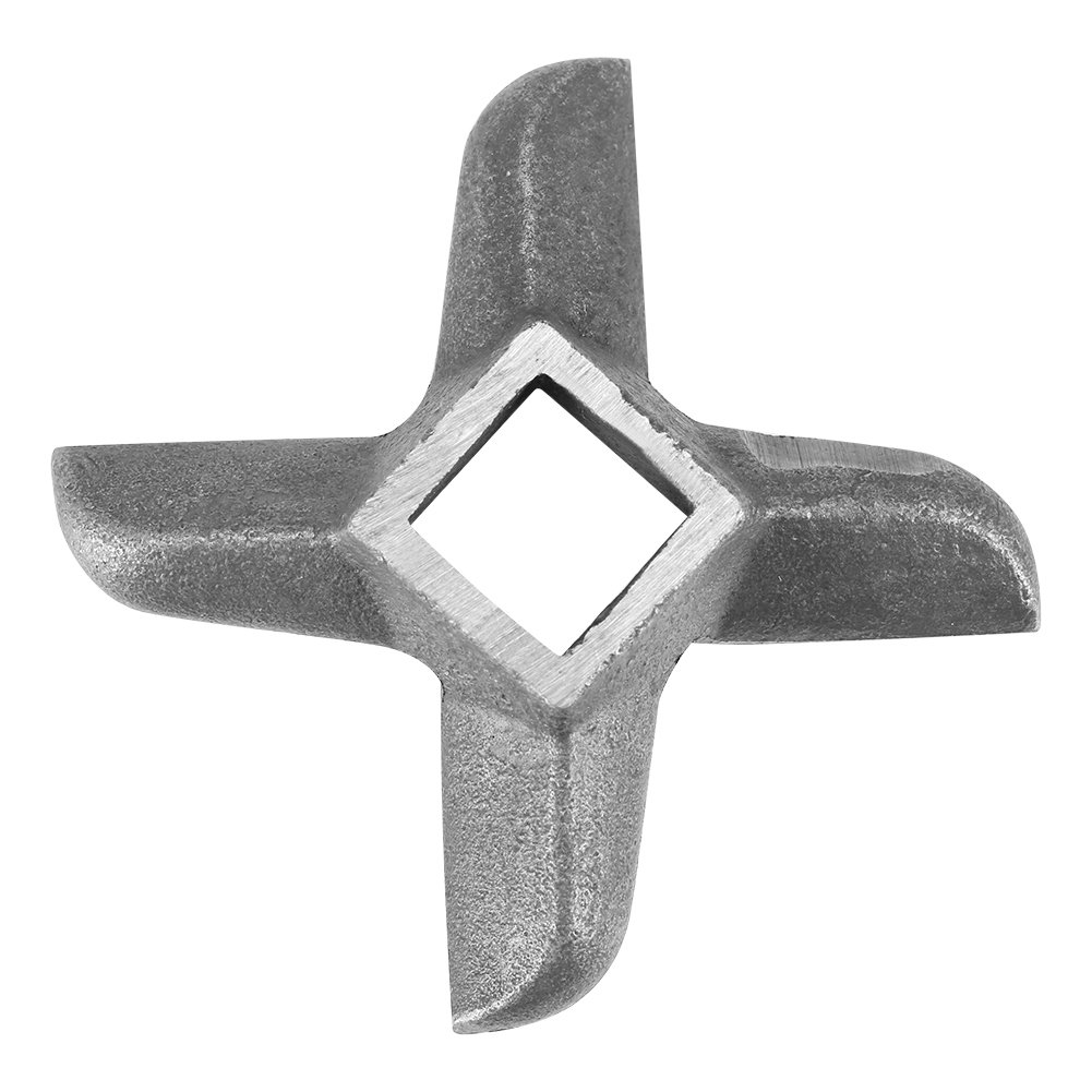 Stainless Steel Cross-Shaped Meat Grinder Blade - 11mm/0.4inch (8#) Professional Kitchen Cutter Replacement Part for Home & Commercial Use - Perfect for Grinding Beef, Pork, Sausage & Food Prep