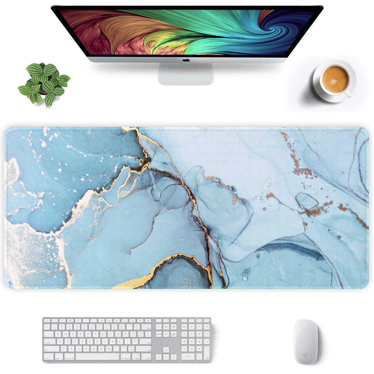 XXL Gaming Mouse Pad - Non-Slip Desk Mat for PC & Office (35.5x15.7in)