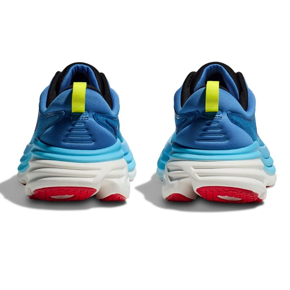 Hoka Men's Bondi 8 Running Shoes - Lightweight Cushioned Sneakers for Marathon, Jogging & Walking - Breathable Mesh Upper with Maximum Support & Comfort