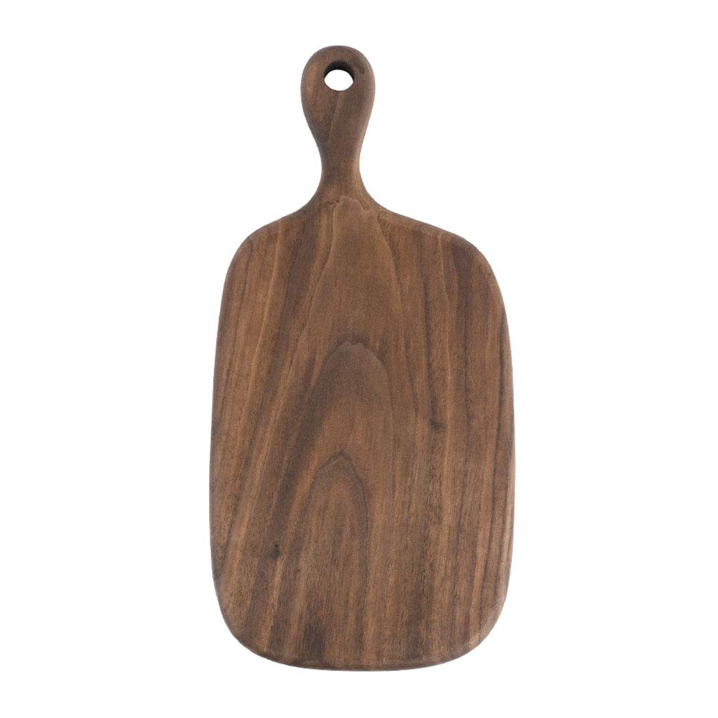 Premium Wooden Cutting Board with Handle - Natural Unpainted Hardwood Chopping Block for Bread, Fruits & Vegetables | Perfect for Kitchen Prep, Charcuterie Boards & Serving Trays (12x18 Inch)