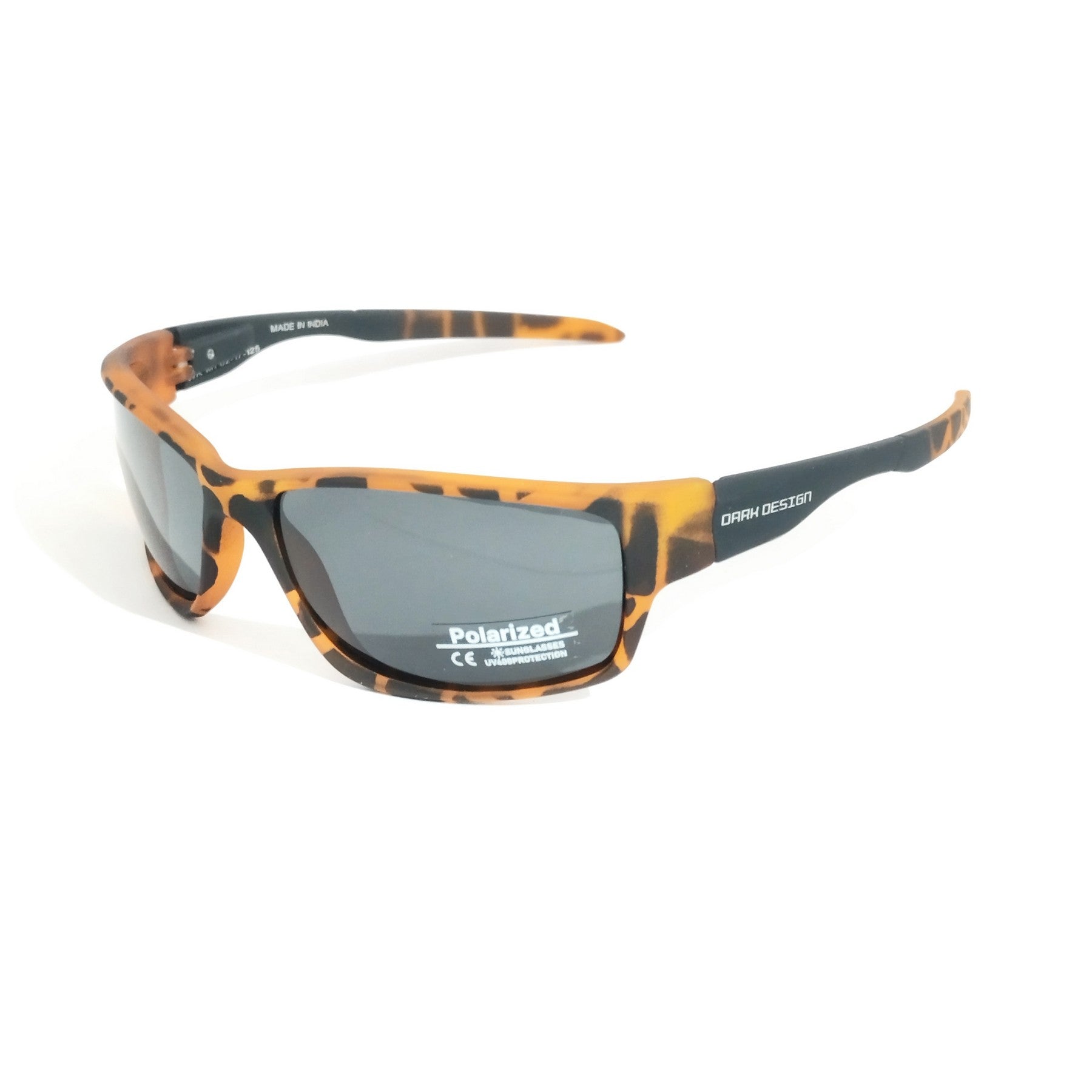Stylish Brown Wraparound Polarized Sunglasses for Men & Women - UV Protection, Lightweight & Comfortable - Perfect for Driving, Beach, and Outdoor Activities