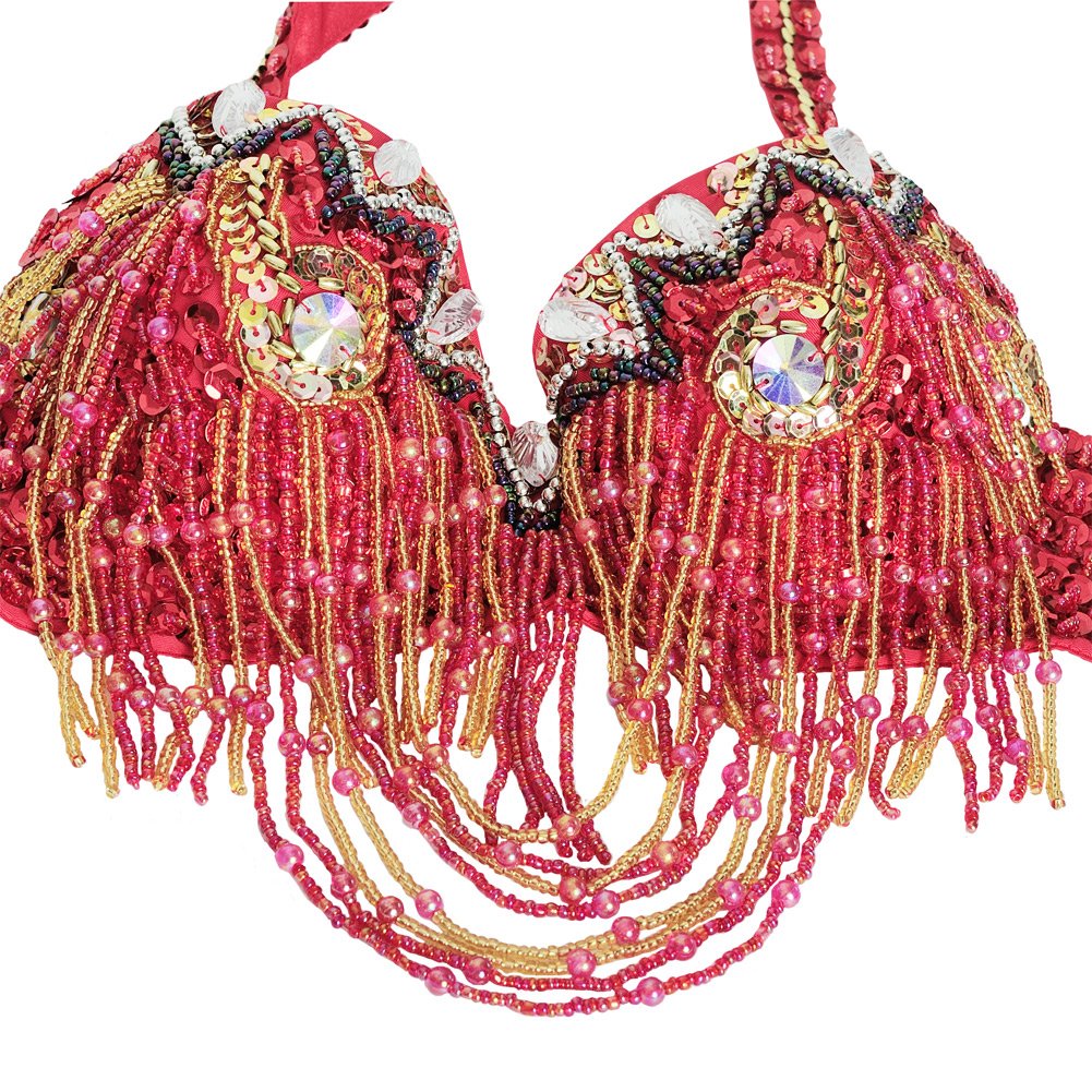 Professional Belly Dance Costume Set for Women - Elegant Bra, Belt & Slit Skirt - Perfect for Performances, Carnivals & Dance Classes