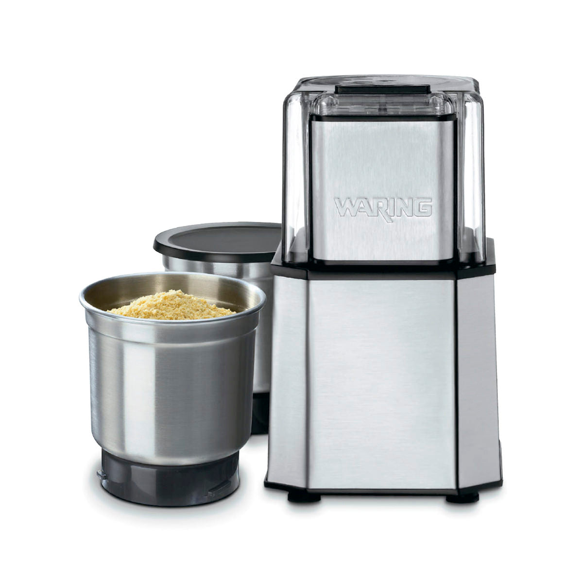 Waring Commercial Medium Duty Electric Spice Grinder - Stainless Steel Blades for Fresh Herbs, Coffee Beans & Nuts - Perfect for Restaurants, Bakeries & Home Kitchens