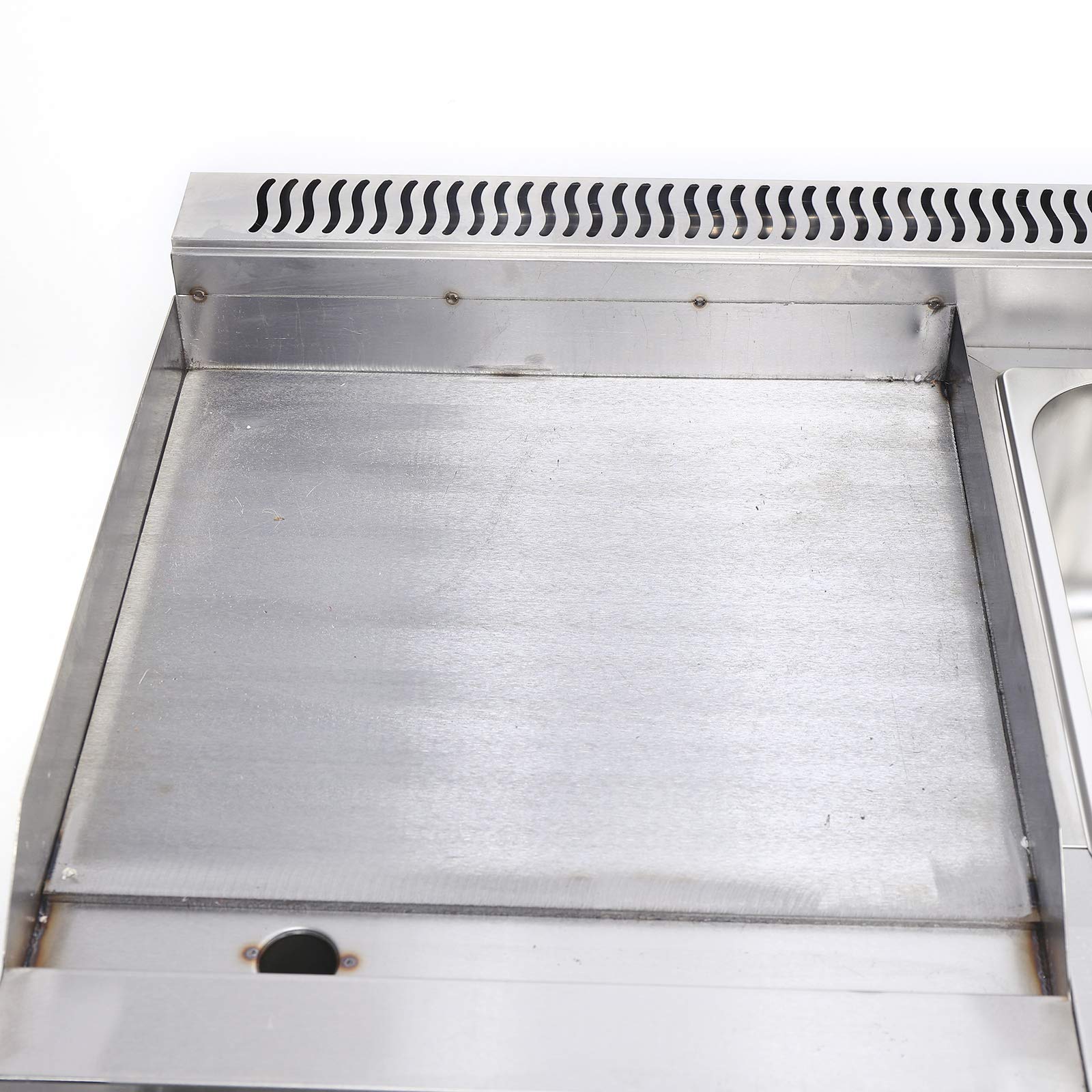 LOYALHEARTDY Commercial Stainless Steel Multi-Function Gas Griddle - 36 Inch Restaurant Griddle for Pancakes, Burgers, Eggs & More - Perfect for Diners, Food Trucks & Outdoor Cooking