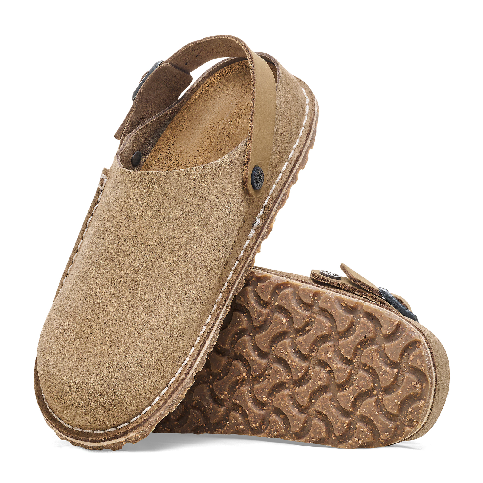 Birkenstock Lutry Narrow Slippers for Women - Comfortable Gray Taupe Suede House Shoes | Perfect for Indoor Lounging, Spa Days & Cozy Home Wear
