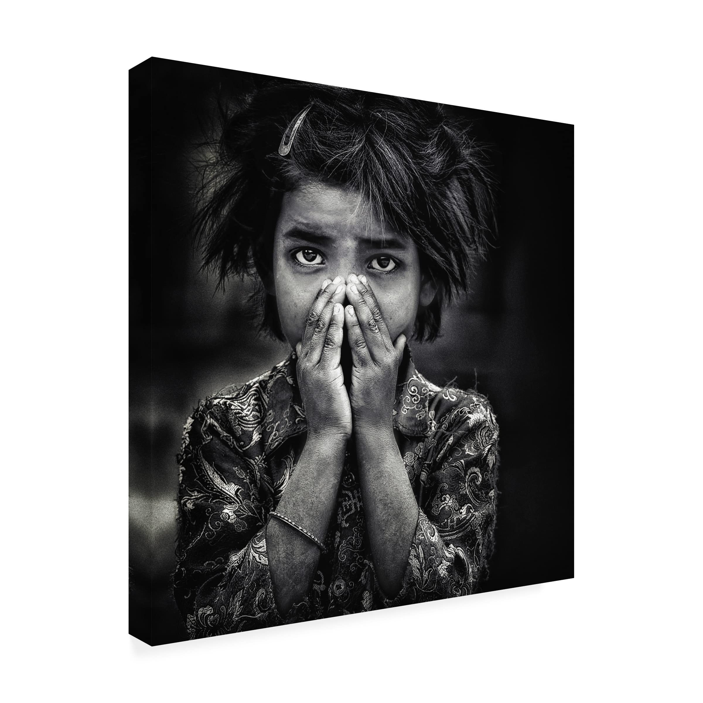 Piet Flour 'The Little Girl And Herself' Canvas Wall Art Print - Modern Home Decor for Living Room, Bedroom & Office