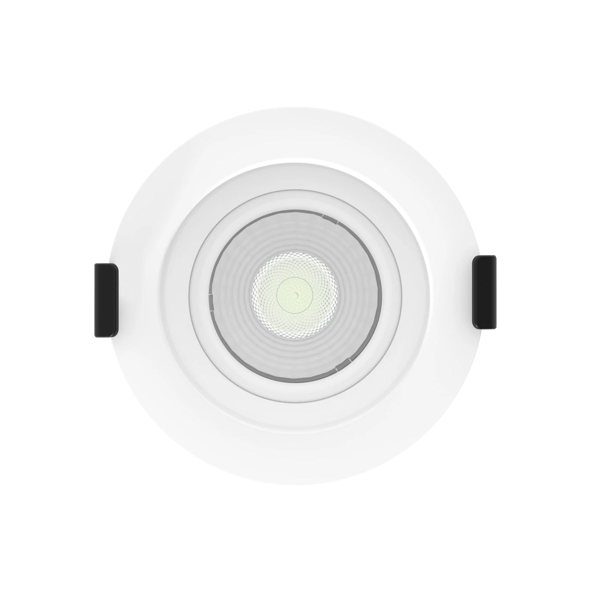 3 Canless Gimbal Downlight - 600 Lumens, 5 CCT Adjustable, 38° Spotlight, White Deep Regress Trim - Perfect for Kitchen, Living Room & Bedroom Lighting