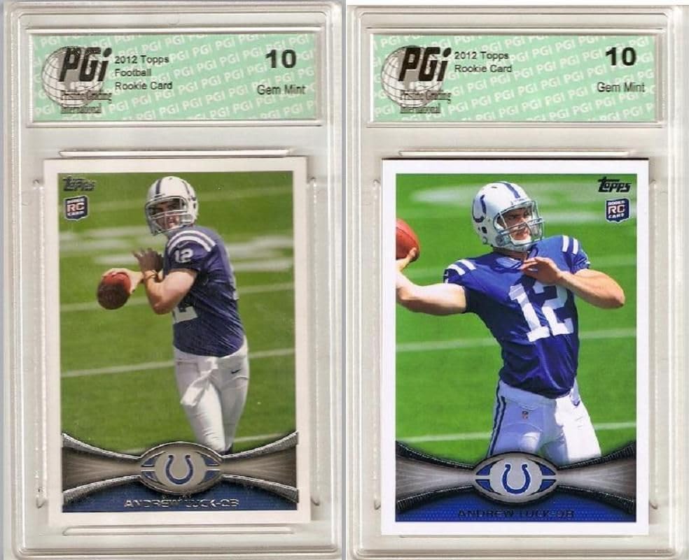 Andrew Luck 2012 Topps Rookie Card Set with Factory SP - Collectible Football Trading Cards for NFL Fans & Sports Memorabilia Enthusiasts