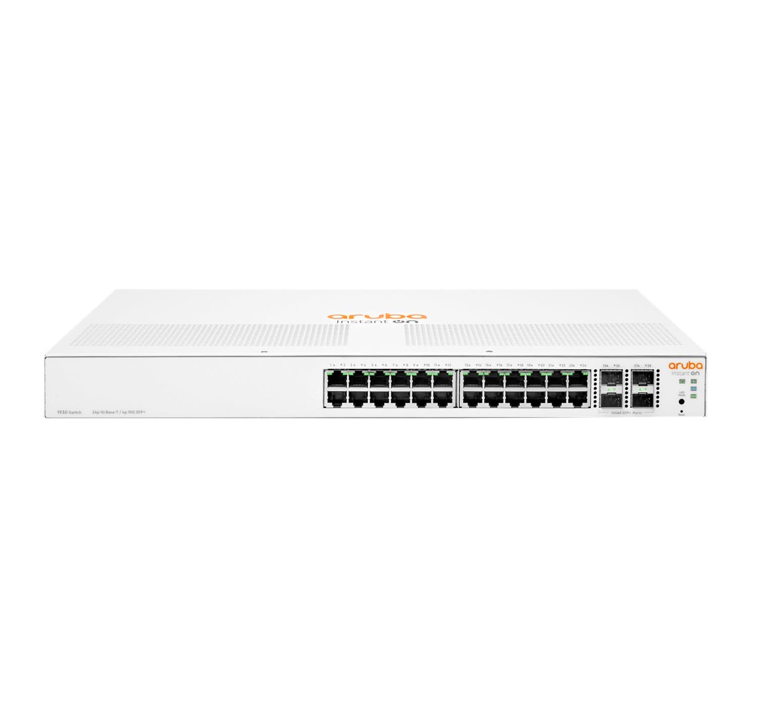 Aruba Instant On 1930 8-Port Managed L2+ Gigabit PoE Switch | 10/100/1000 Mbps | 1U Rackmount | White (JL683A#ABA) | Ideal for Small Business Networks & Smart Office Setup