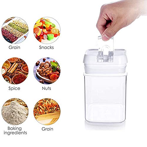 ORGANIX 7-Piece Airtight Food Storage Containers Set with Lids - BPA Free Plastic Kitchen & Pantry Organizers for Flour, Pasta, Cereal & Dry Food - Includes Labels & Marker - Perfect for Meal Prep, Baking & Bulk Food Storage