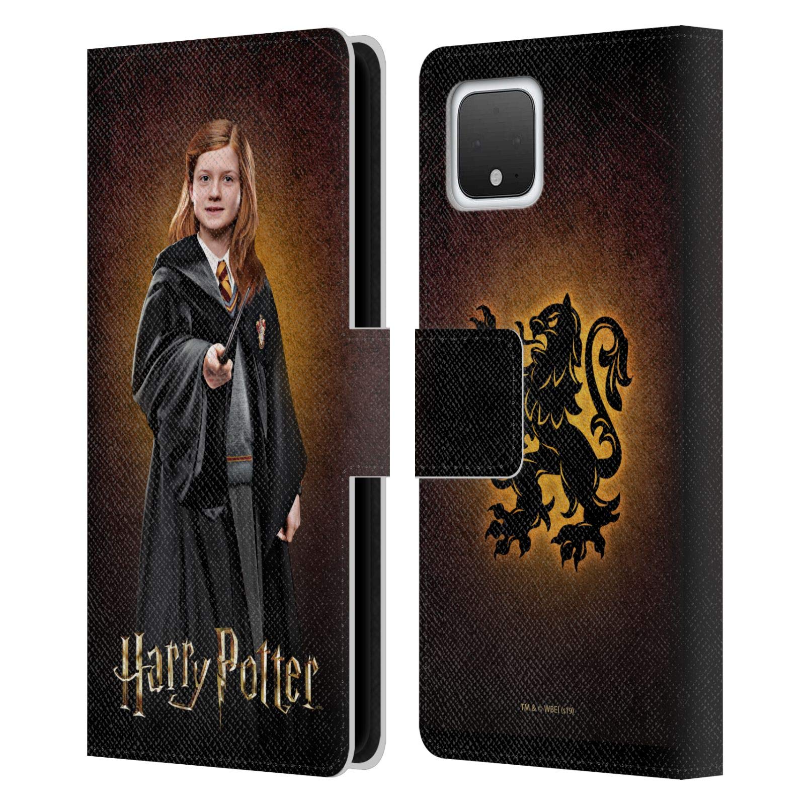Head Case Designs Harry Potter Ginny Weasley Chamber of Secrets Leather Wallet Case for Google Pixel 4 - Official Licensed Phone Cover for Magic Fans & Daily Use