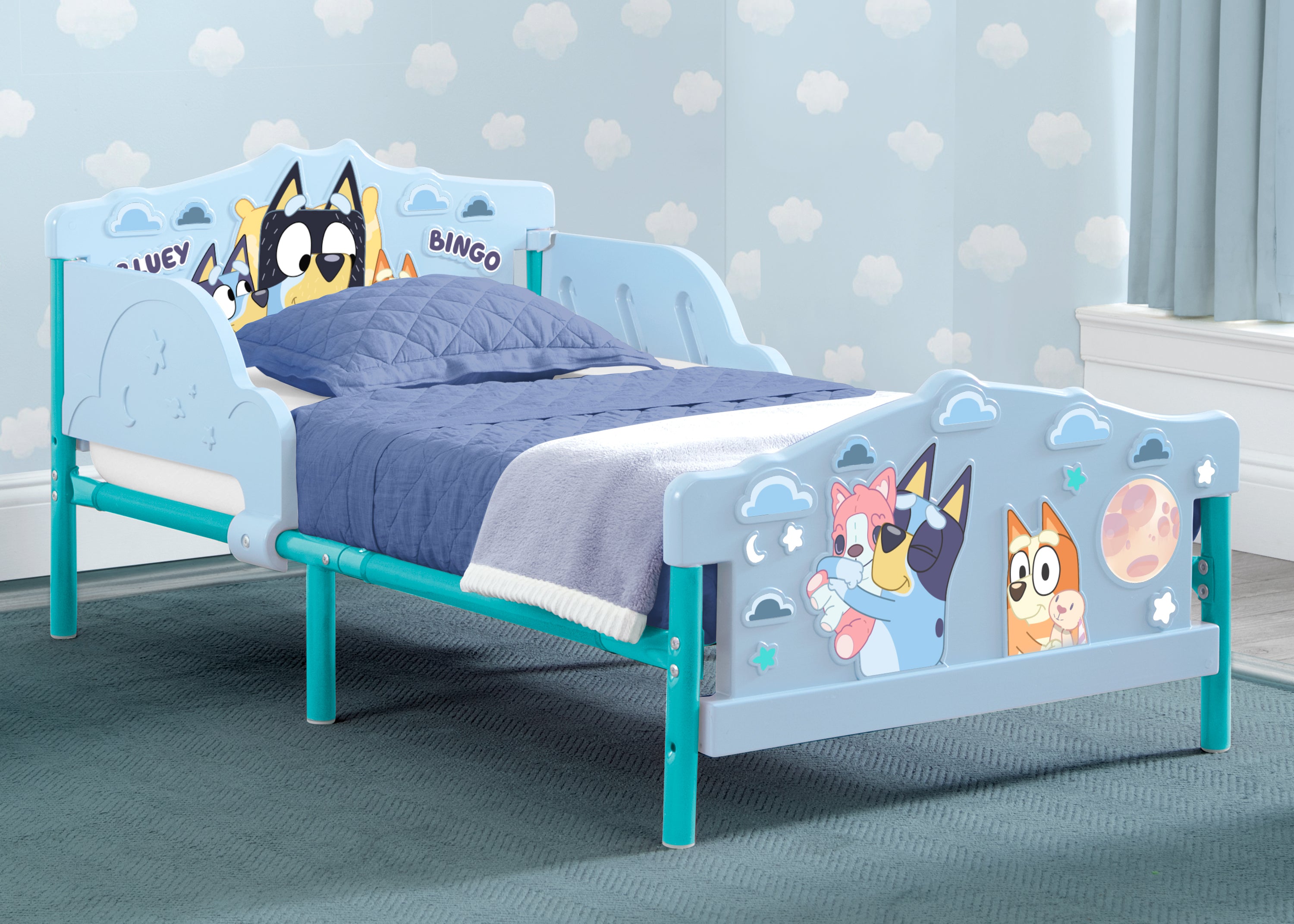 Bluey 3D Toddler Bed - Kids Themed Bed for Boys & Girls - Perfect for Nursery, Bedroom, and Playroom Decor
