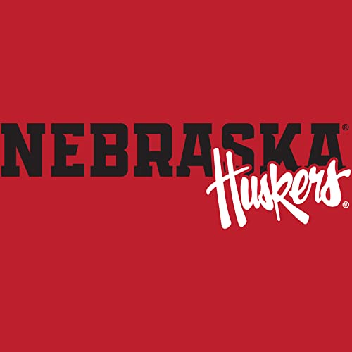 Script Huskers Overlap - Red