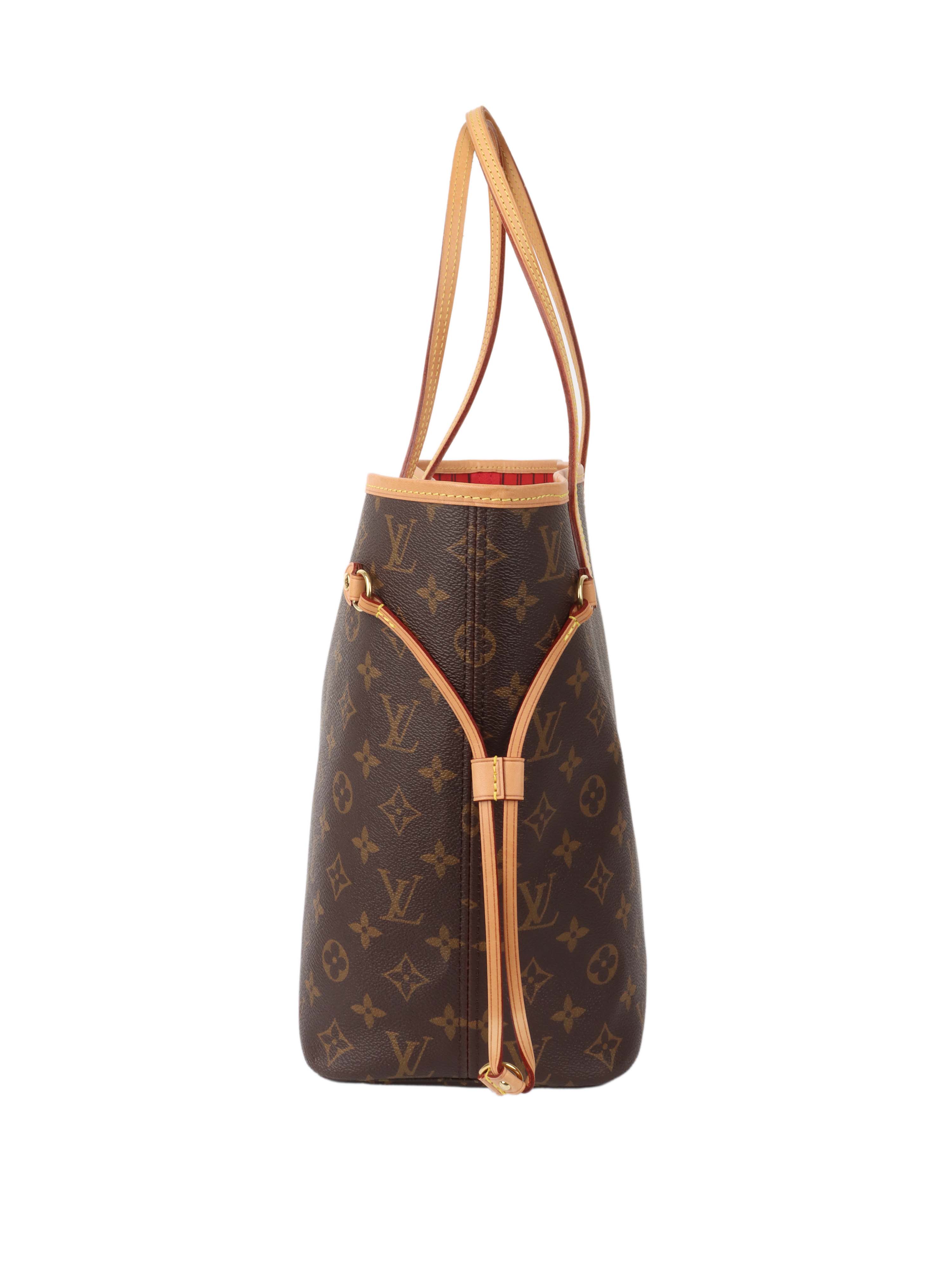 Authentic Louis Vuitton Monogram Neverfull MM Tote Bag - Luxury Designer Handbag for Women, Perfect for Work, Travel & Everyday Use