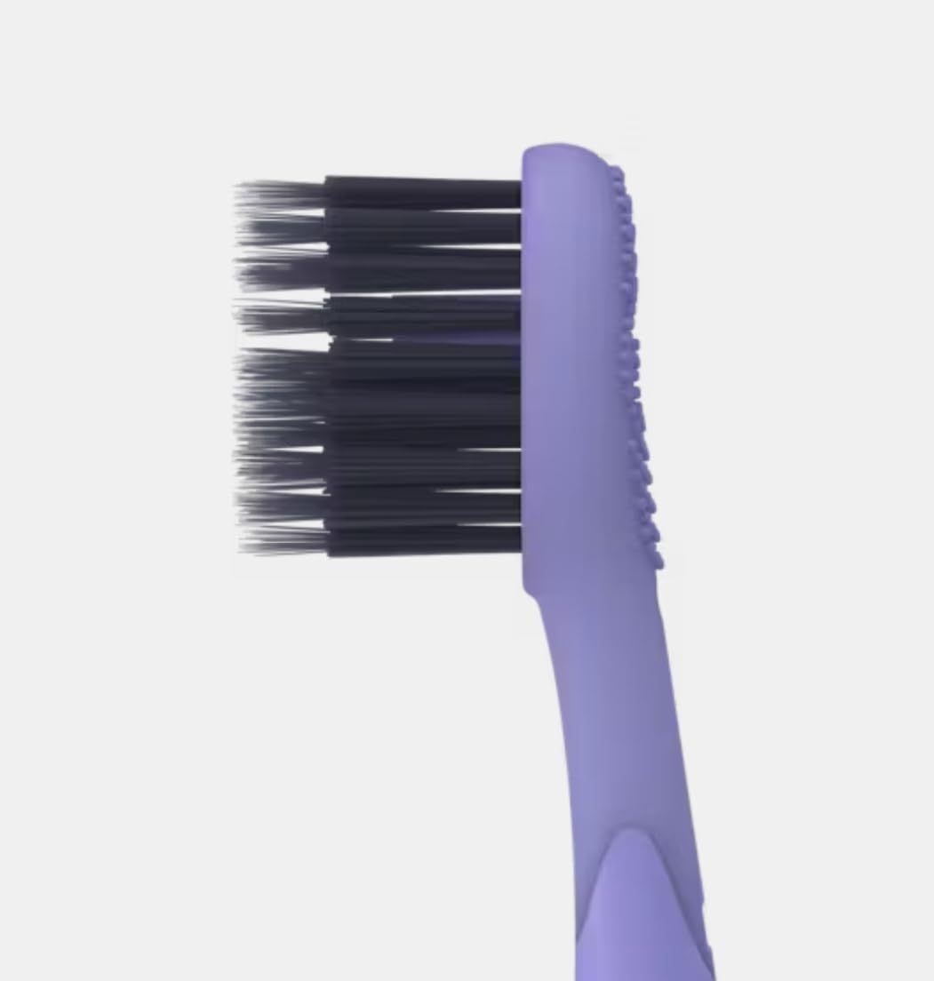Burst Electric Toothbrush for Adults - Charcoal Black Soft Bristles, Deep Cleaning, Stain & Plaque Removal - 3 Sonic Modes: Whitening, Sensitive, Massage - Rechargeable Lavender Toothbrush - Perfect for Travel & Daily Oral Care