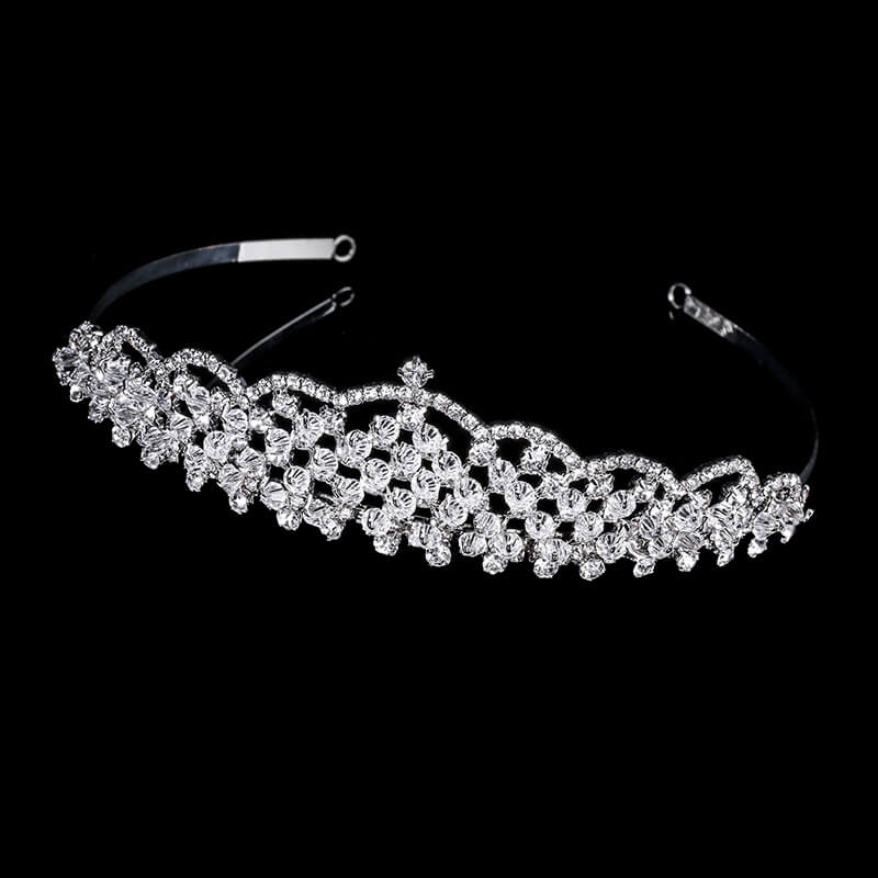 Sparkling Rhinestone Wedding Tiaras & Crowns for Bride – Elegant Bridal Headpiece for Weddings, Prom, Pageants & Special Occasions