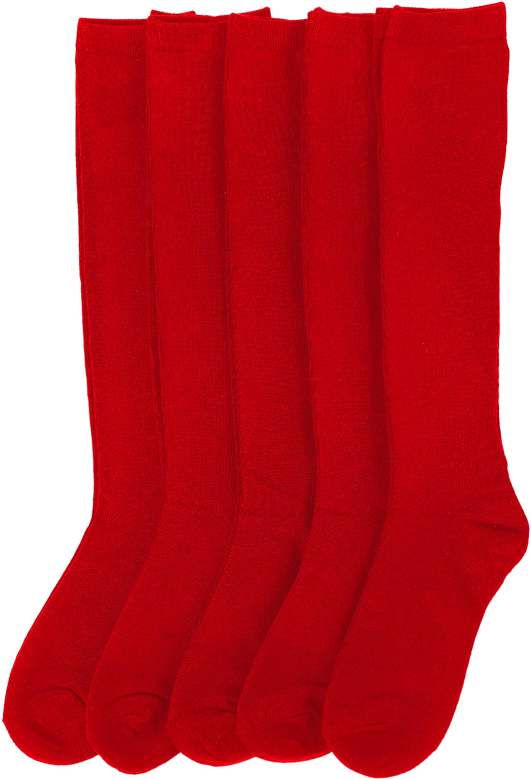 ToBeInStyle Women's Knee High Socks - Pack of 6 or 12 - Comfortable & Stylish Crew Socks for Work, Boots & Winter Outfits