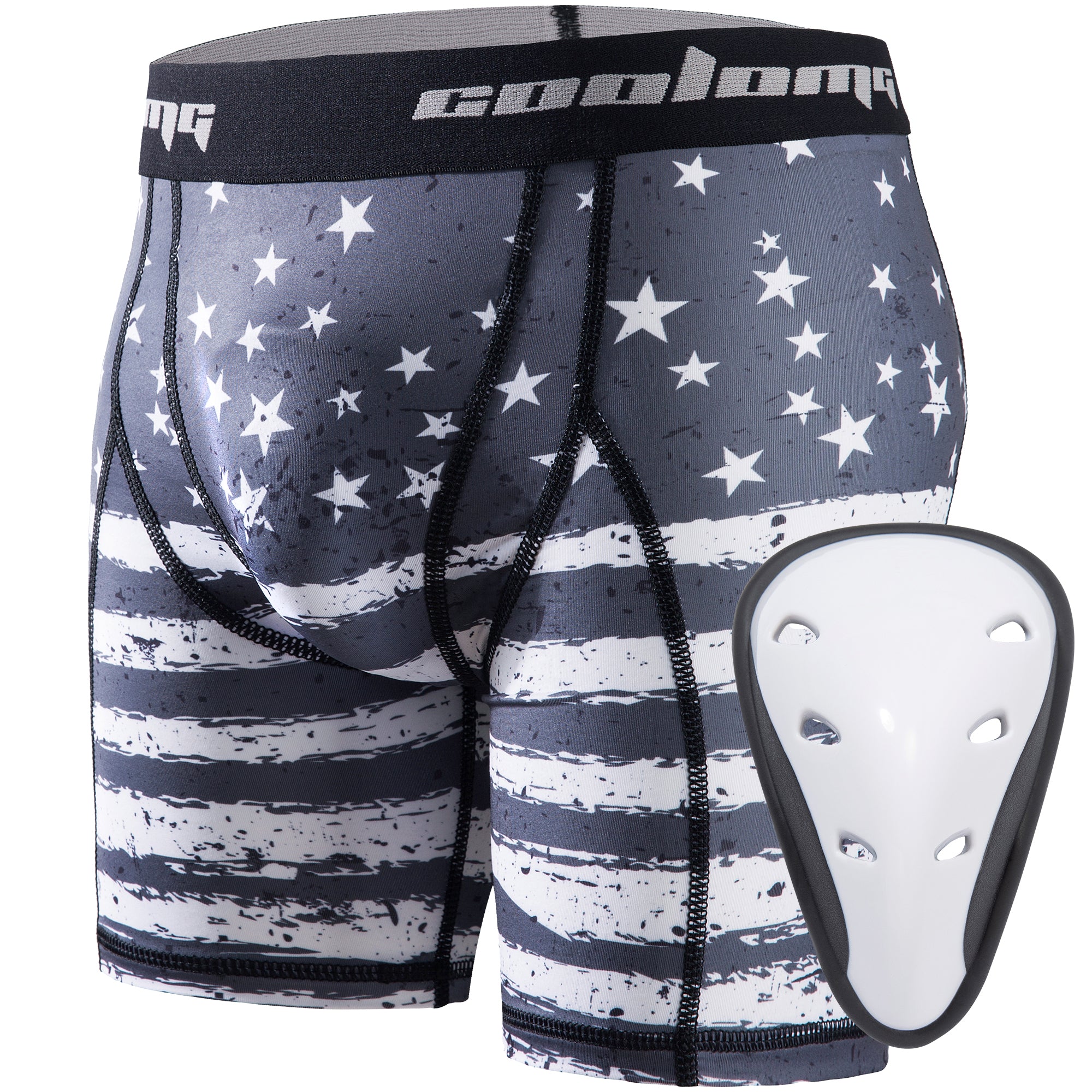 COOLOMG Youth Sliding Shorts with Protective Cup - Baseball & Football Padded Compression Shorts for Boys - Perfect for Baseball, Football, and Soccer Practice Games