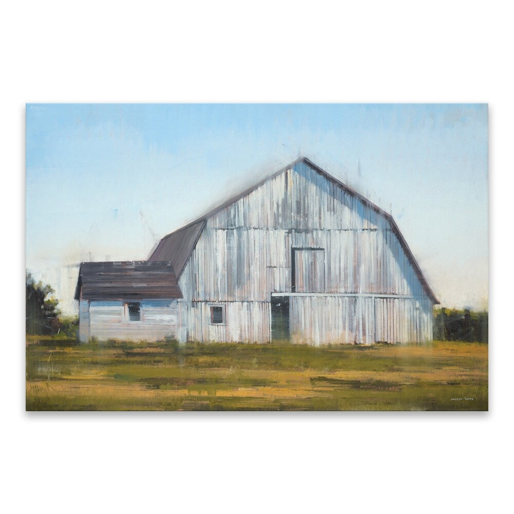 Barn II Printed Canvas Wall Art - 36W x 24H x 1.25D Multi-Color Farmhouse Decor - Perfect for Living Room, Bedroom & Office Decorations