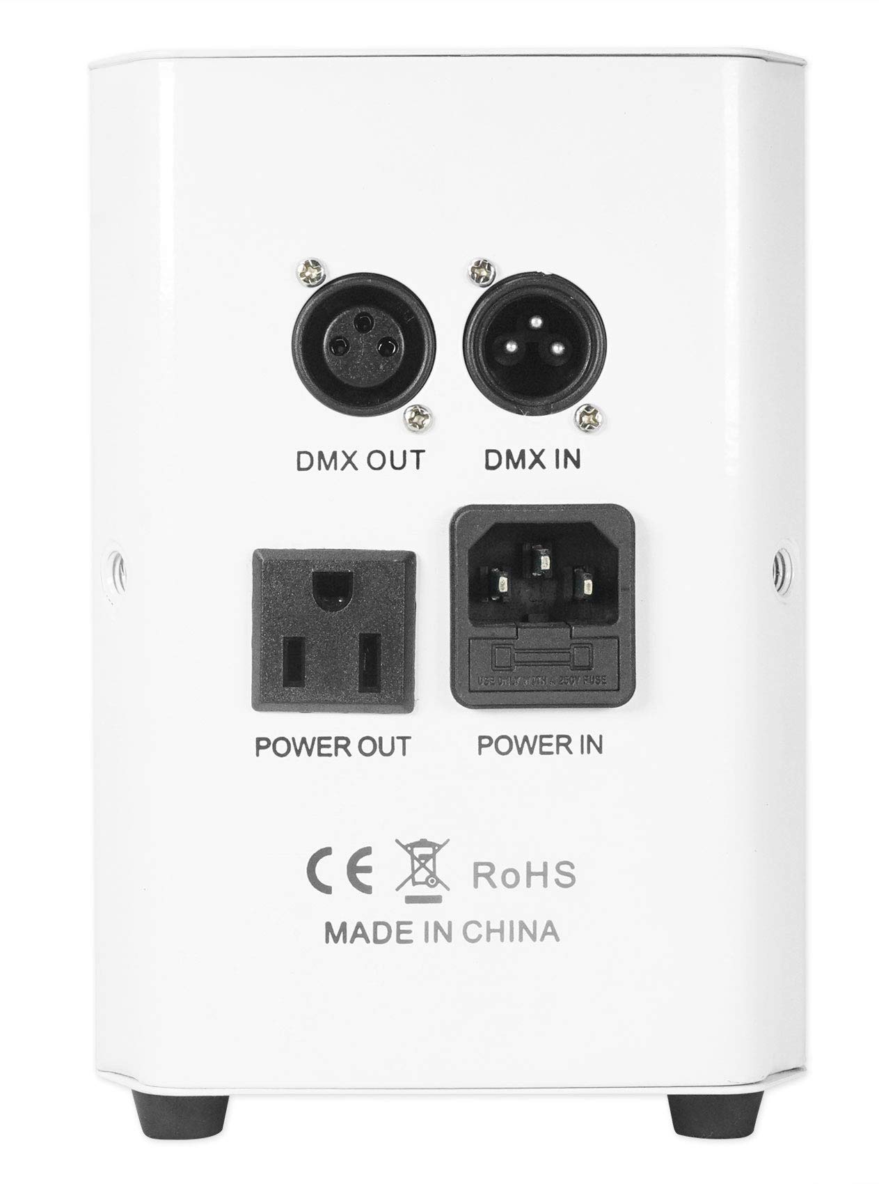 Rockville RockWedge White LED Battery Powered Stage Lights with 384 Channel Wireless DMX Controller - Perfect for DJ Shows, Concerts, and Live Events