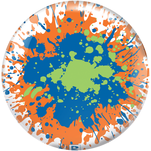 Brunswick Viz-A-Ball Paint Splatter Bowling Ball - 15 lbs, Right Hand | Striking Performance for League & Casual Play | Perfect for Beginners & Pros