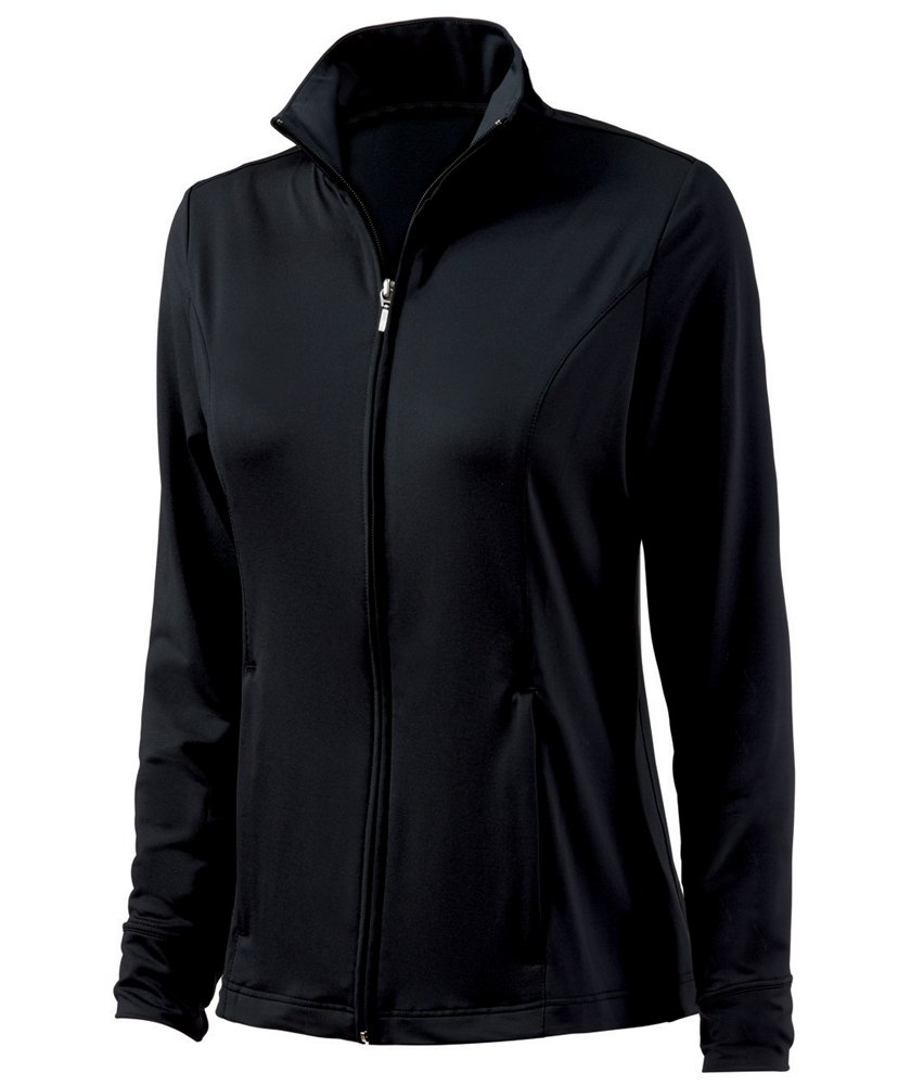Charles River Women's Fitness Jacket - Lightweight Running Hoodie for Gym & Outdoor Workouts - Black - Size S - Perfect for Yoga, Jogging & Active Lifestyle