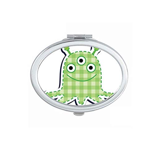 DIYthinker Universe & Alien Monster Mirror - Portable Folding Double-Sided Makeup Mirror for Travel, Vanity & Cosmetics (Handheld Compact Design) - Perfect for Home, Salon, Dorm & On-the-Go Touchups