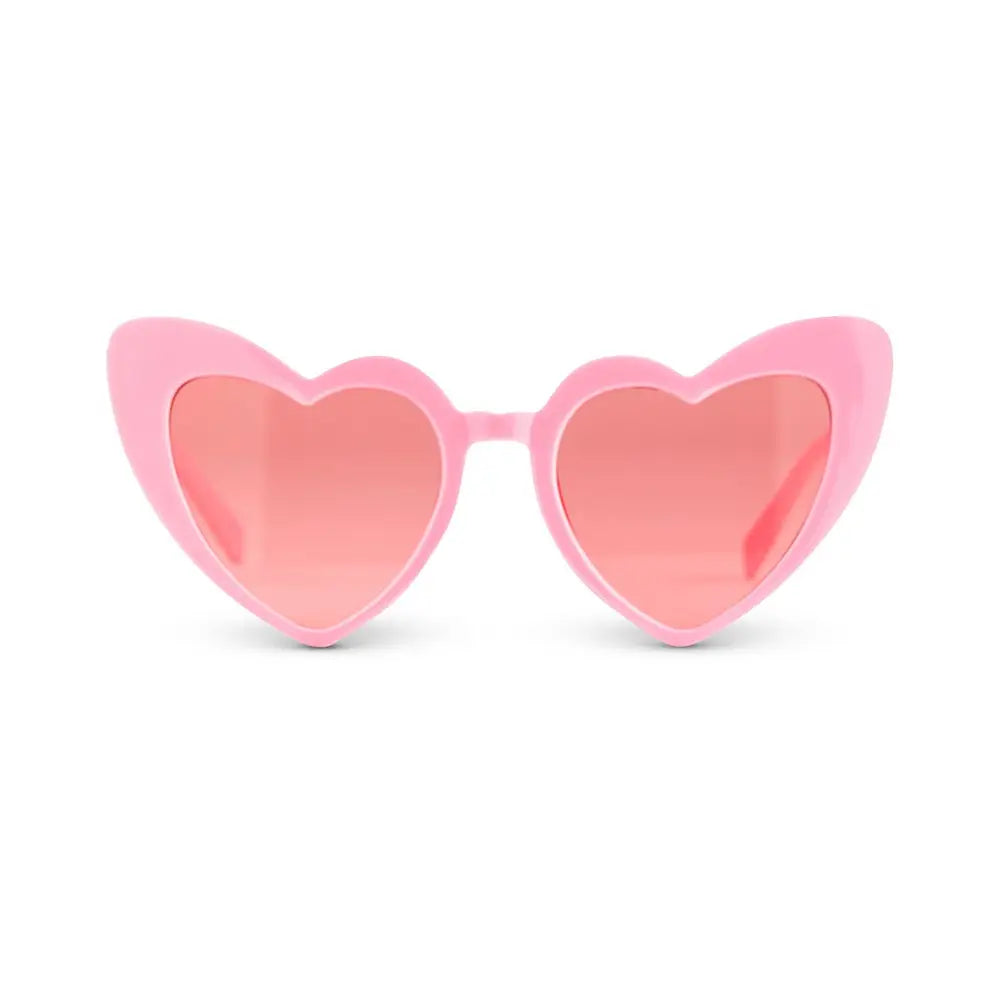 Heartbreaker Sunglasses for Women - Trendy Pink Frame & Pink Lenses - UV Protection, Retro Style - Perfect for Beach, Pool, and Summer Outfits