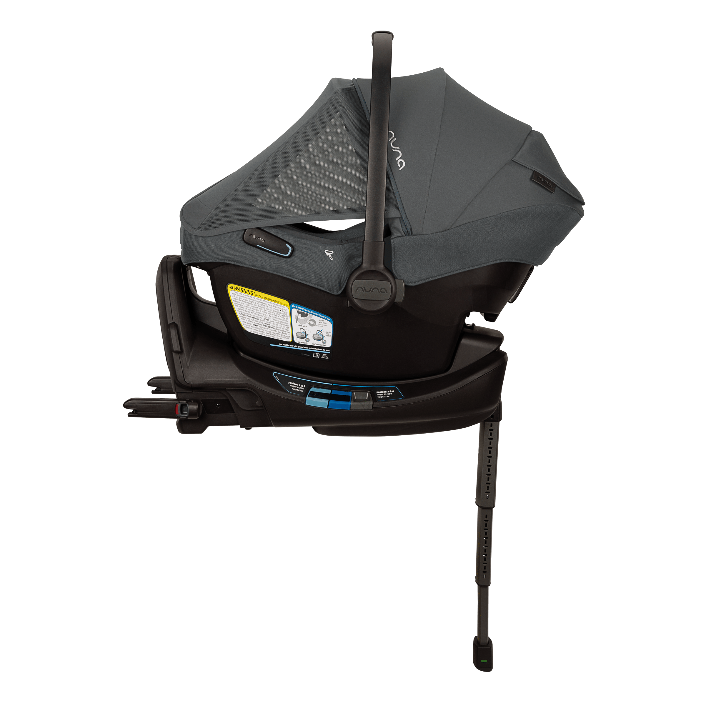 Nuna PIPA Aire RX Infant Car Seat with PIPA RELX Base - Lightweight, Safe & Comfortable Baby Car Seat for Newborns to 35 lbs - Perfect for Travel, Daily Commutes & Family Road Trips