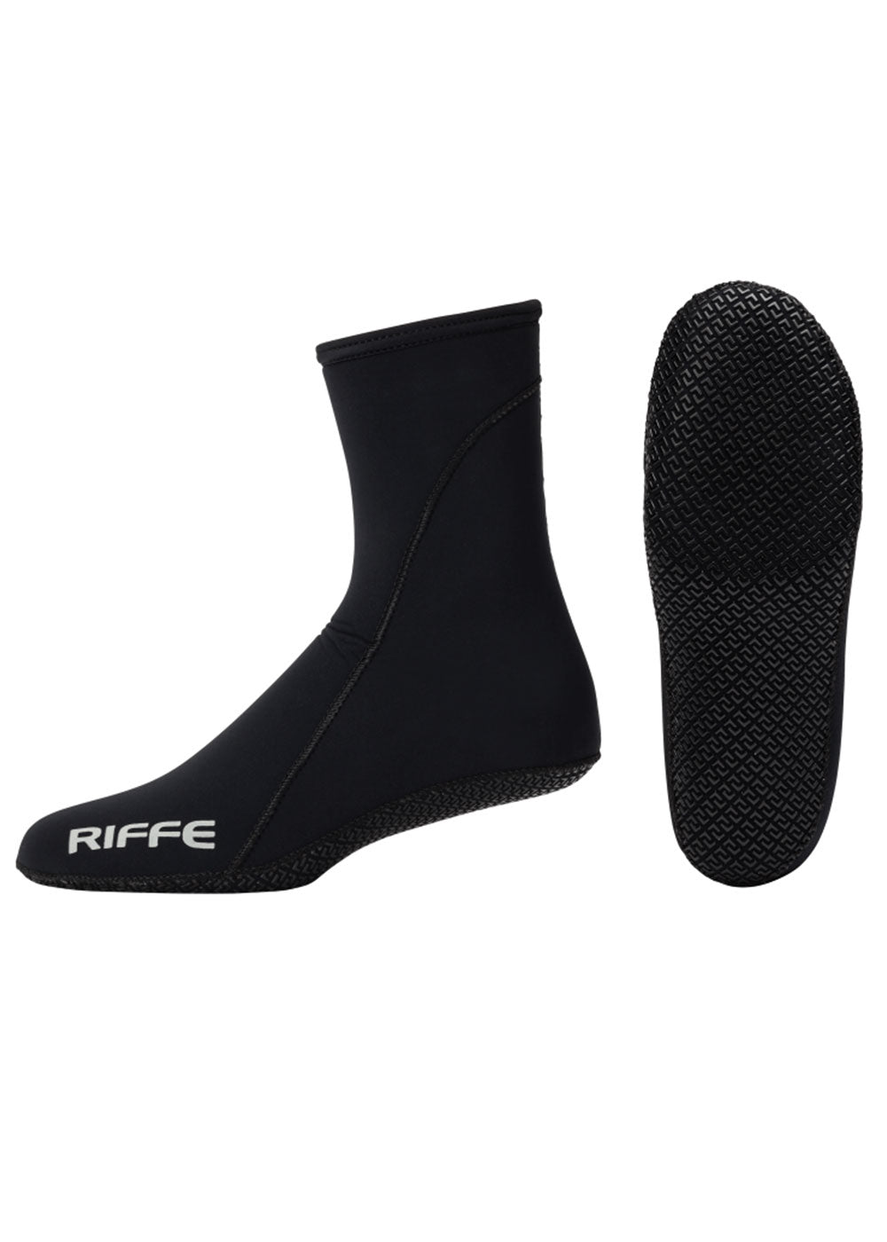 Riffe 2.0mm Neoprene Fin Socks for Scuba Diving & Snorkeling - Comfortable Dive Booties for Warm Feet in Cold Water