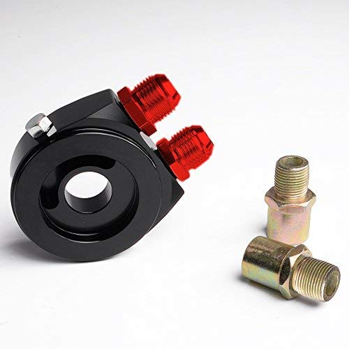 15 Row Universal Transmission Oil Cooler Kit with 10AN Fittings, Aluminum Construction, Oil Filter Adapter & 7