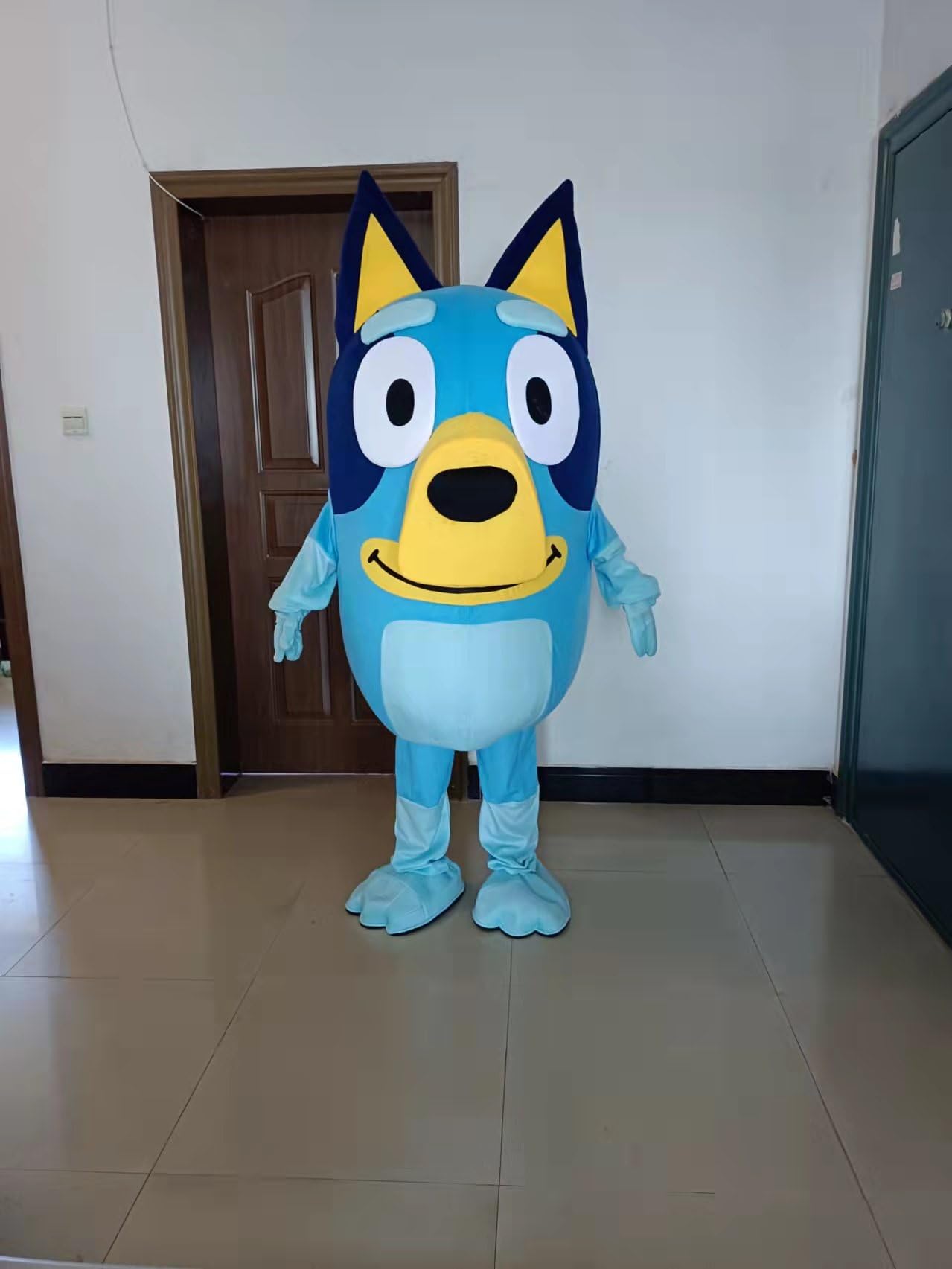 Blue Heeler Mascot Costume for Adults - Blue Dog Halloween Cosplay & Fancy Dress Party Outfit | Perfect for Halloween Parties, Mascot Performances, and Themed Events