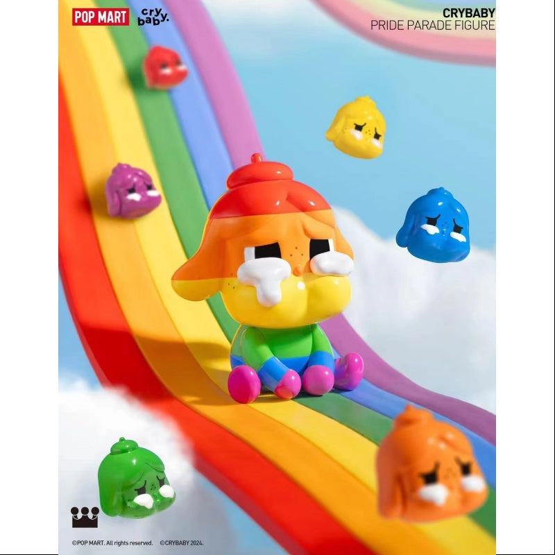 Limited Edition Crybaby Pride Parade Art Toy Figurine 2024 - Collectible LGBTQ+ Vinyl Figure for Home Decor, Office Display & Pride Month Celebrations