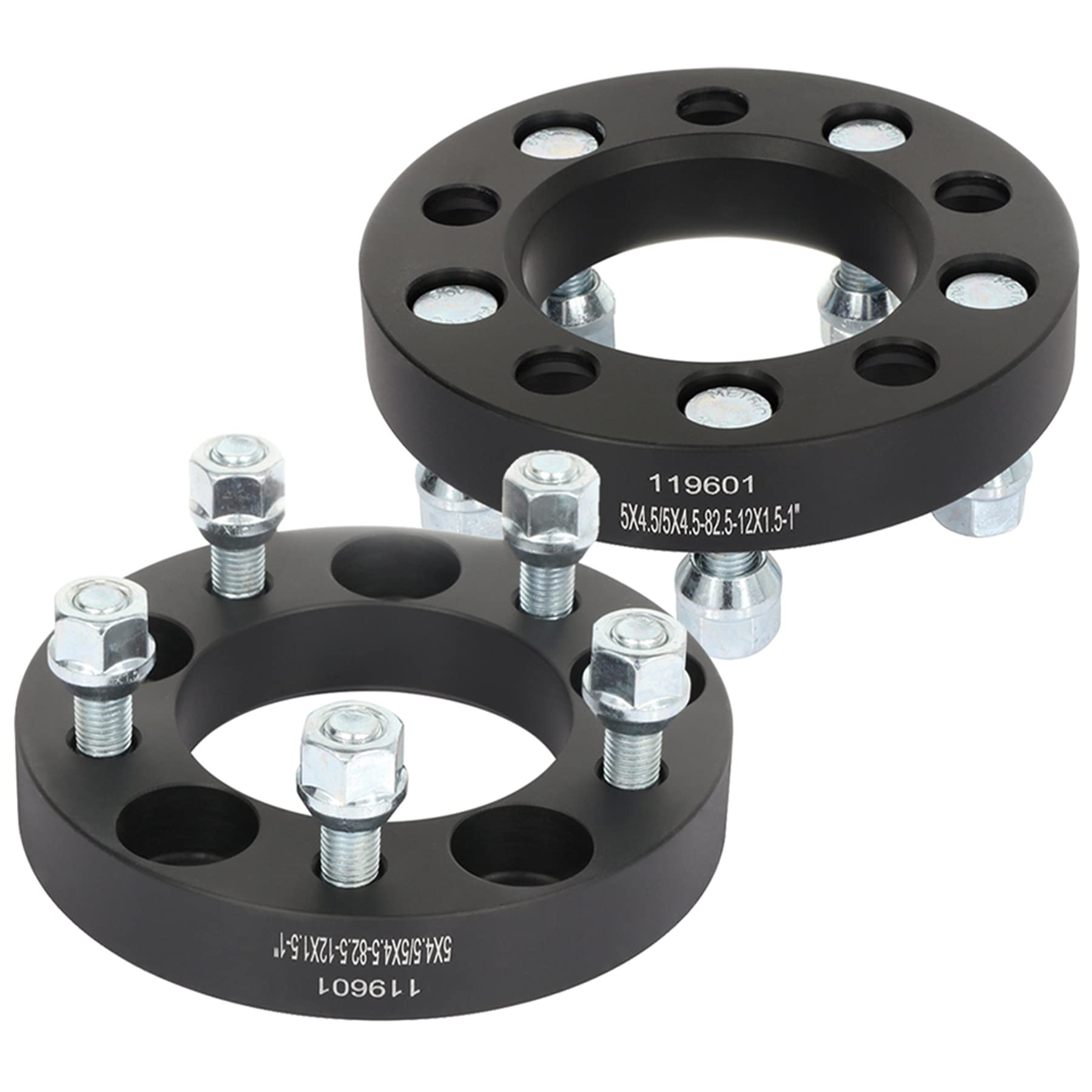 2-Pack 5x114.3 to 5x114.3 Wheel Spacers (5 Lug 5x4.5 to 5x4.5) 12x1.5 Thread 82.5mm Hubcentric - Compatible with Acura RSX/TL/TSX - Enhance Stance & Performance for Street Racing & Custom Builds