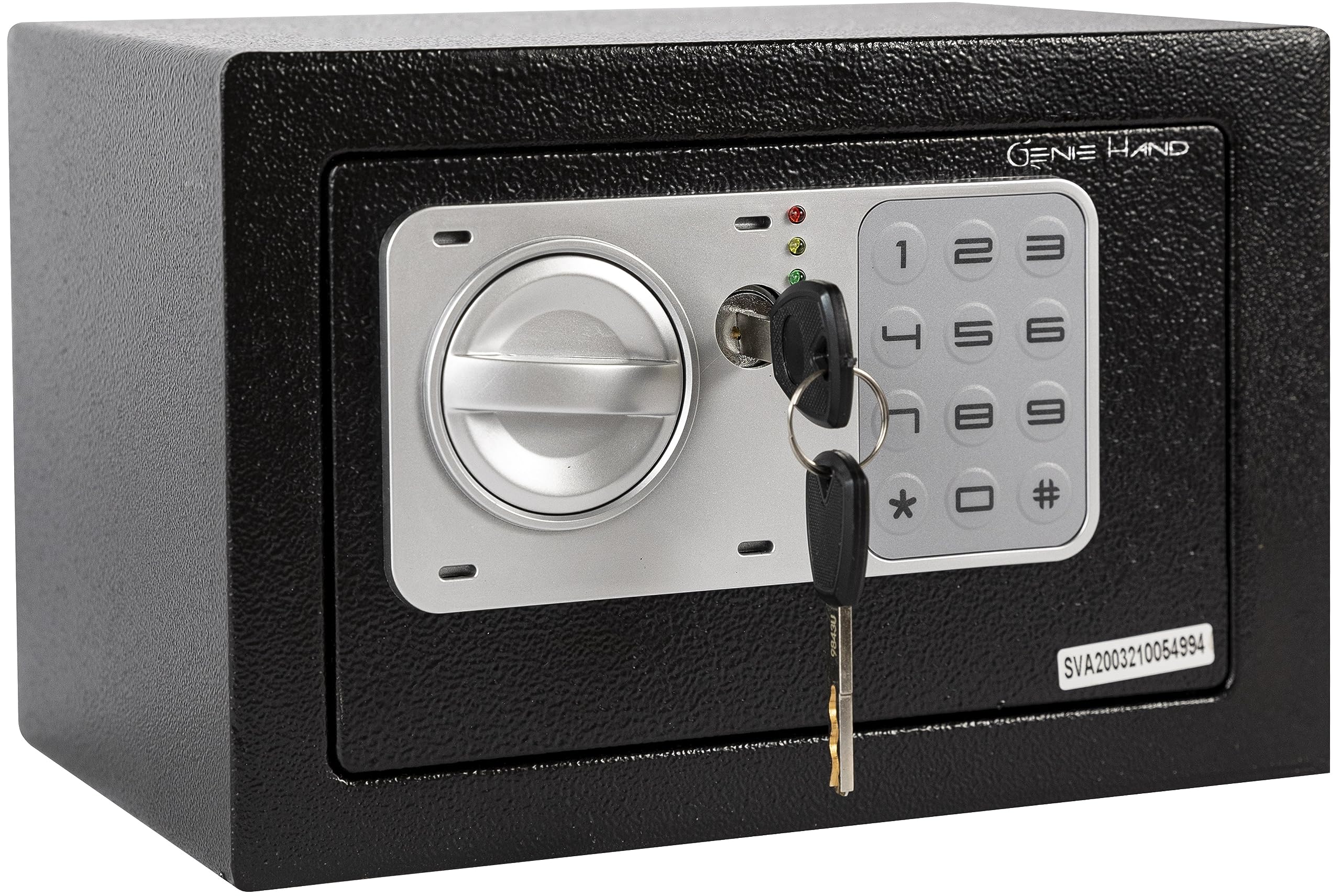 Genie Hand Time Lock Safe with Countdown Timer - B-Class Security Lock & Anti-Bounce Technology - Perfect for Home, Office, and Cash Management Security