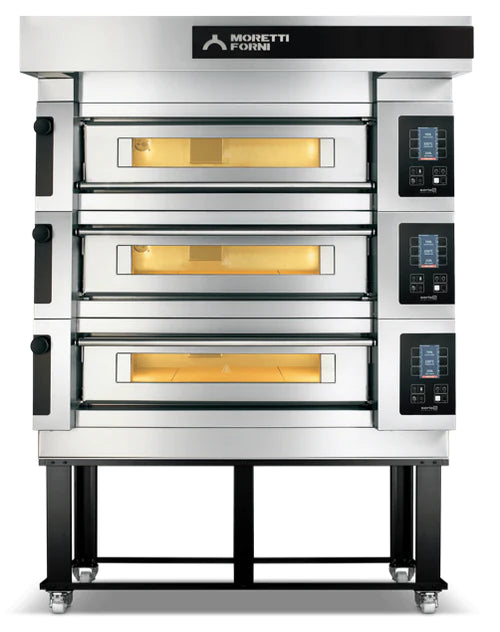 AMPTO Serie S Modular Electric Pizza Oven - 37.5x49.75x6.25 Inch Commercial Chamber (Model S105E3) - Perfect for Restaurants, Pizzerias & Outdoor Cooking