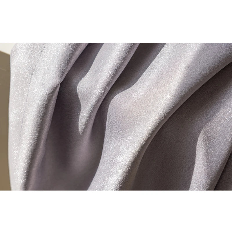 Blackout Thermal Insulated Custom Curtains - Polyester Glossy Finish for Bedroom & Living Room - Light Blocking, Energy Saving, Noise Reducing Window Treatments