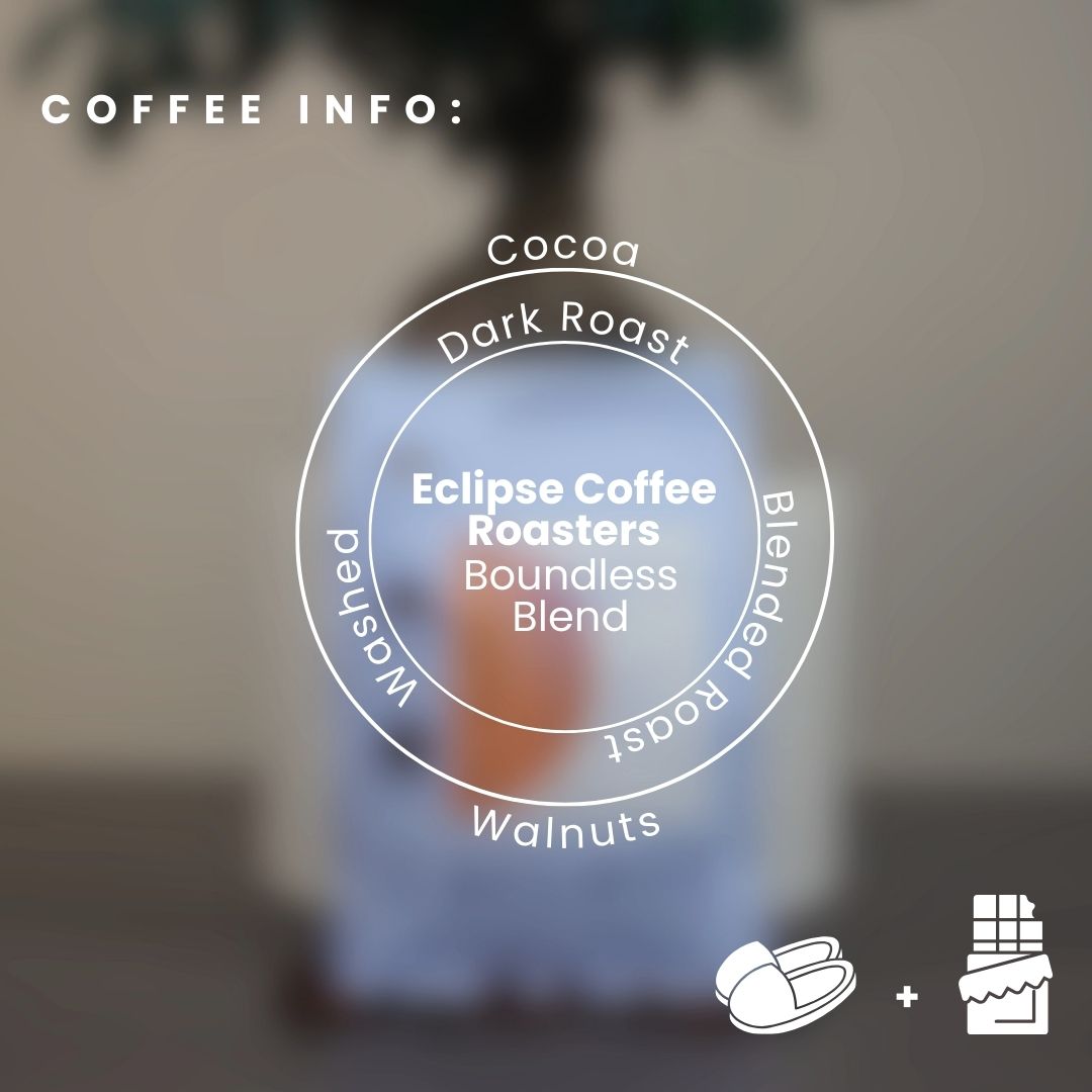 Premium Eclipse Coffee Roasters Boundless Blend Espresso Beans - Medium Dark Roast Whole Bean Coffee for Espresso Machines & French Press - Perfect for Home Brewing, Office Use & Gifts