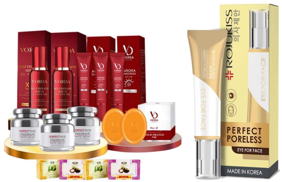 Premium VORDA I-5579 Lifting Cream Set - 10 Pcs Anti-Aging Eye & Face Treatment for Poreless Skin | DHL Express Shipping | Perfect for Daily Skincare Routine & Spa Treatments