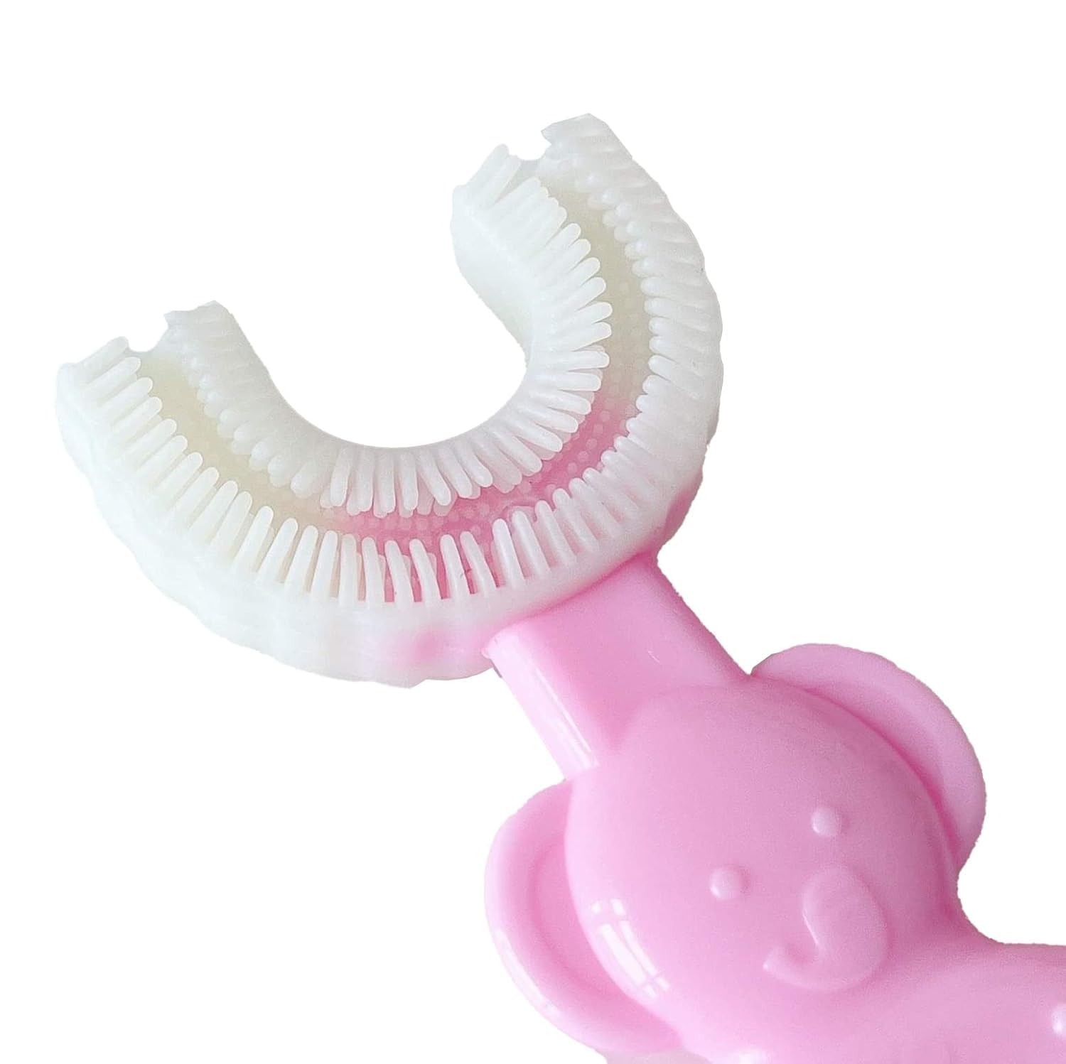 Joy Buzz BPA-Free Silicone Pacifier & U-Shape Toothbrush Combo for Babies 0-12 Months - Safe Infant Oral Care Set for Teething Relief & Early Dental Hygiene (Yellow & Blue) - Perfect for Soothing, Cleaning & Developing Healthy Teeth