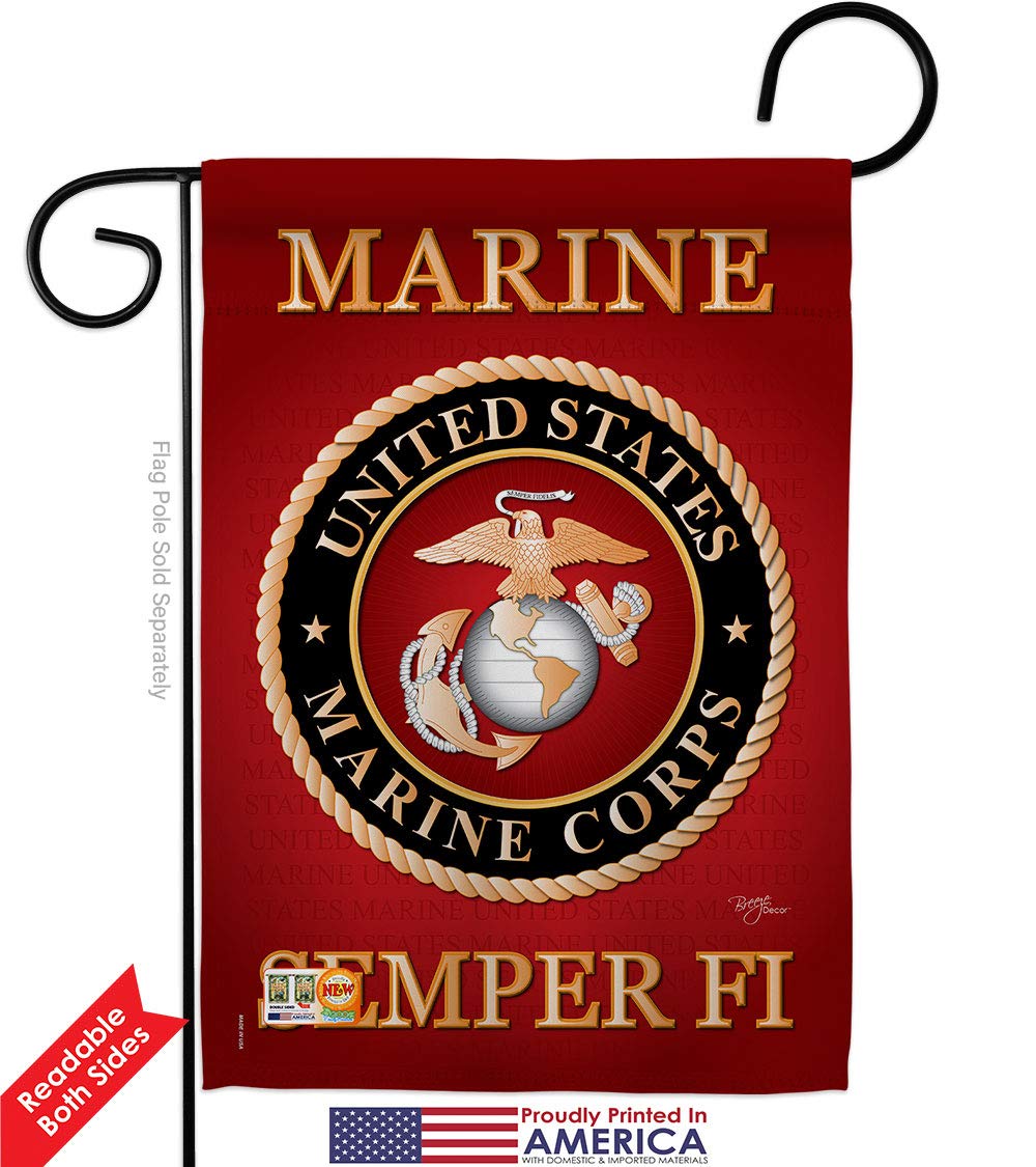 US Marine Corps Garden Flag Set - 13x18.5