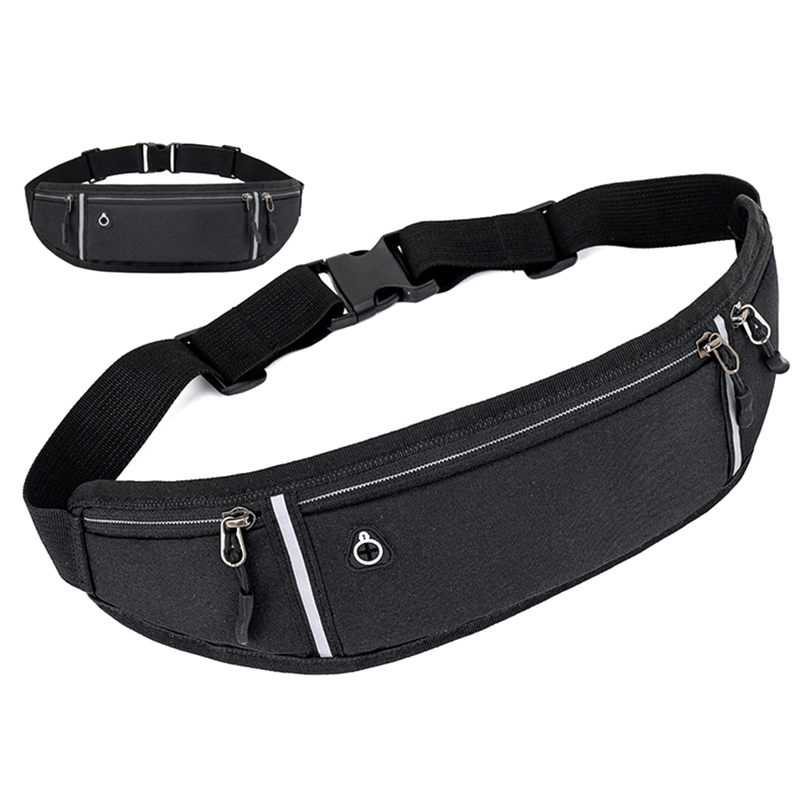 Professional Running Waist Pack with Earphone Jack - Lightweight Sports Belt Pouch for Men & Women - Gym, Jogging & Outdoor Fitness Accessories - Perfect for Phone, Keys & Essentials Storage