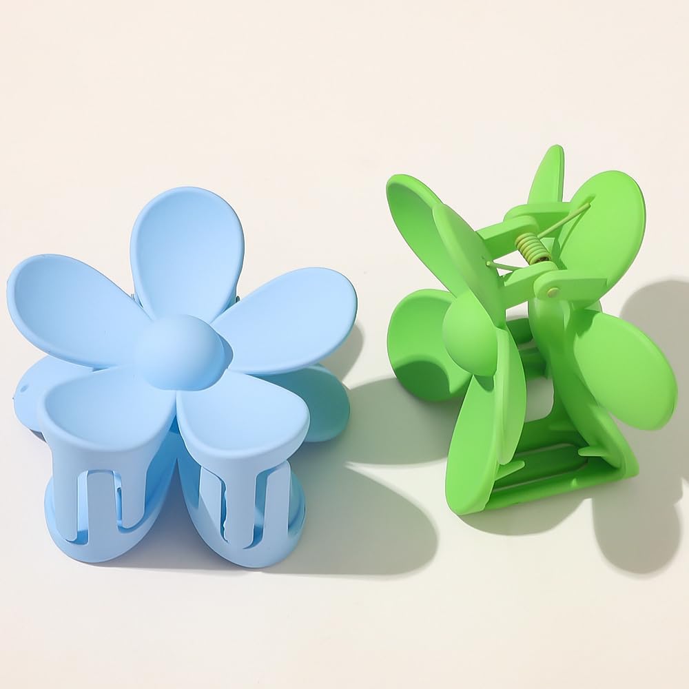 1 x Women's Floral Hair Clips - Non-Slip Plastic Hair Claws for Women & Girls - Hair Accessories for Daily Wear & Coffee Dates - Perfect for Work, School & Special Occasions