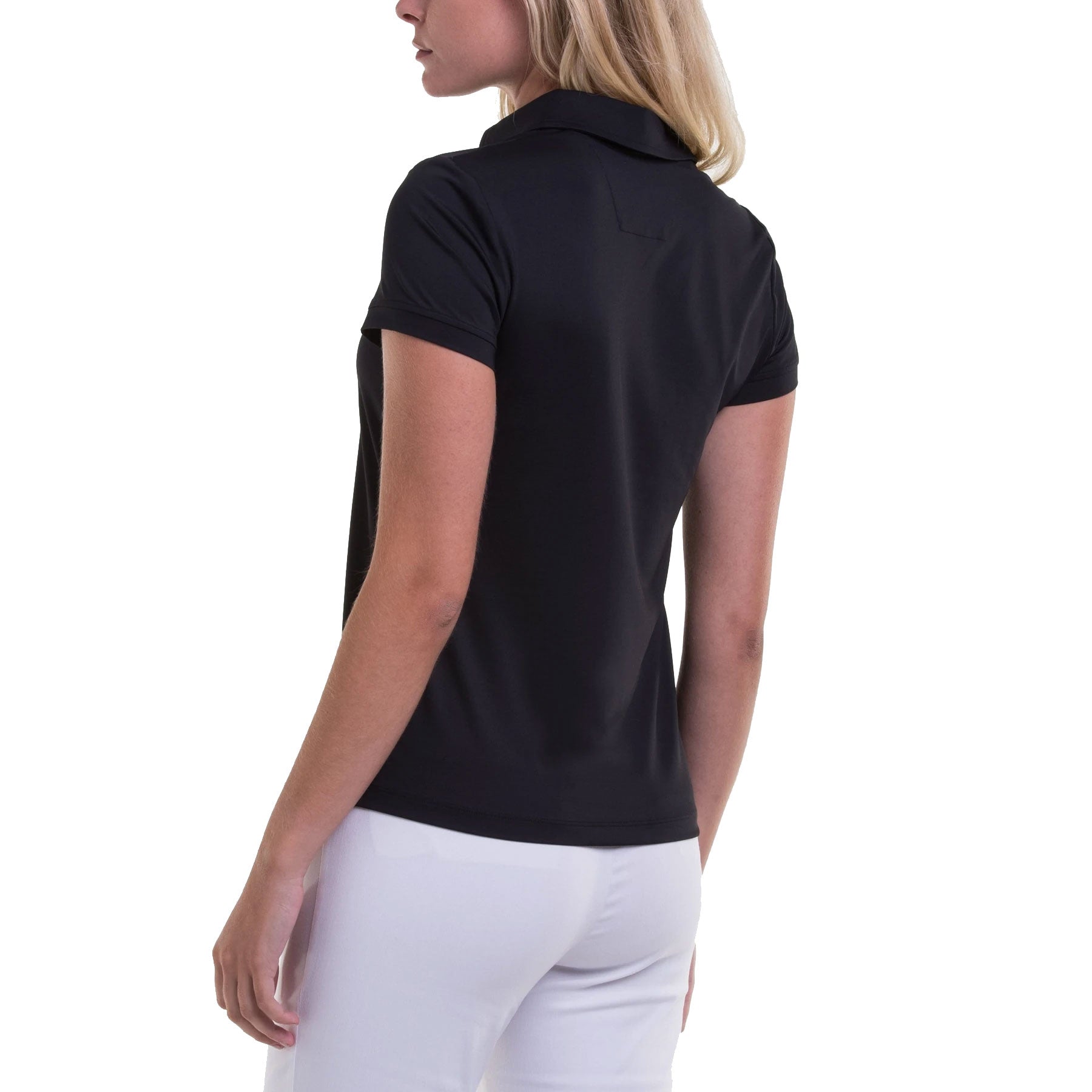 Fairway & Greene Claire Black Women's Golf Polo Shirt - Moisture-Wicking & UV Protection for Comfortable Play on the Course