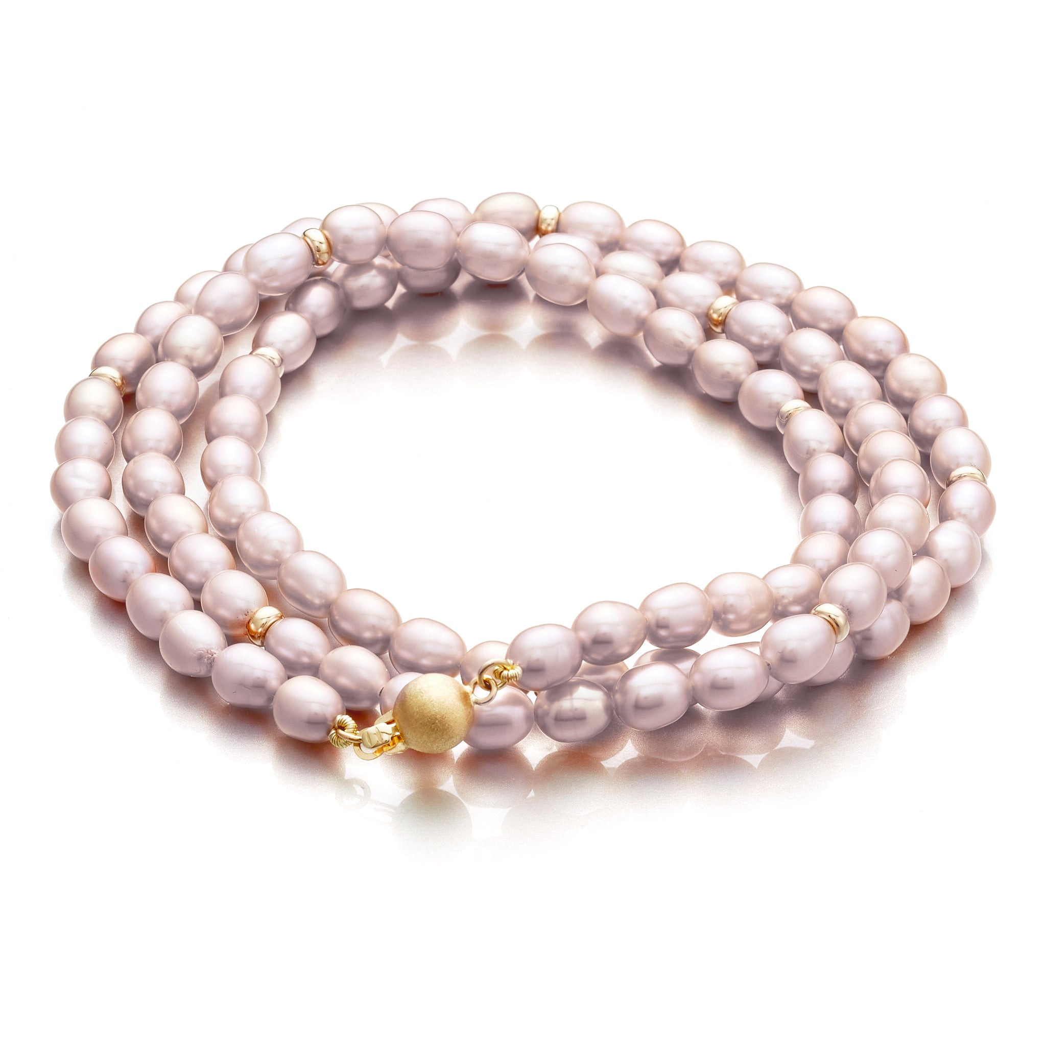 Elegant Petite Pink Pearl & Gold Wrap Bracelet for Women - Dainty Adjustable Wrist Jewelry for Parties, Weddings & Everyday Wear