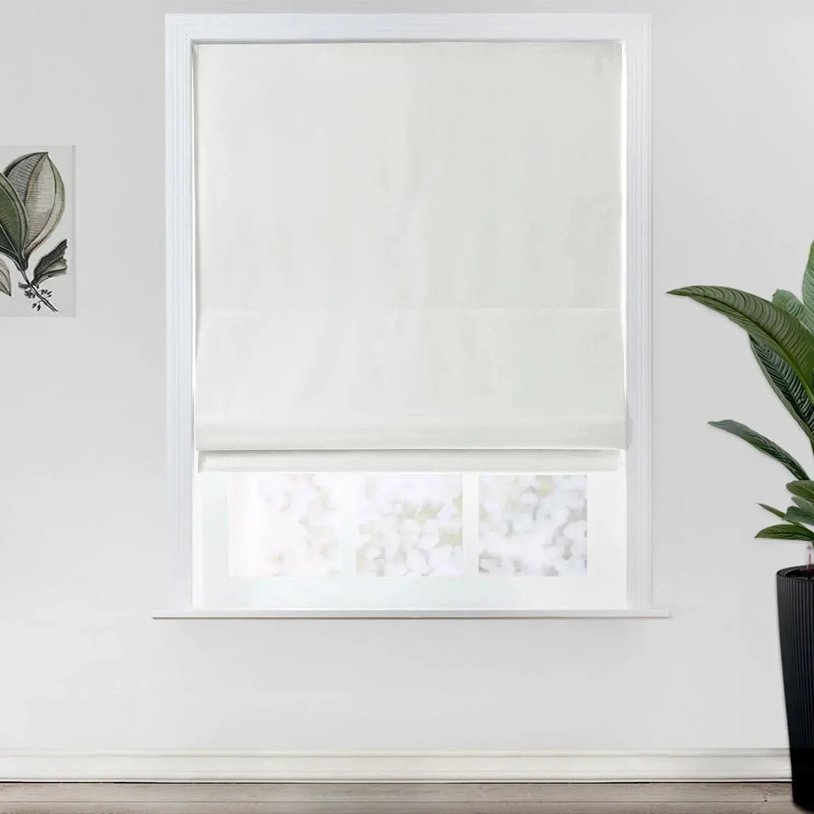 Birkin Velvet Roman Shades for Windows - Blackout Curtains for Bedroom & Living Room - Elegant Home Decor & Light Control