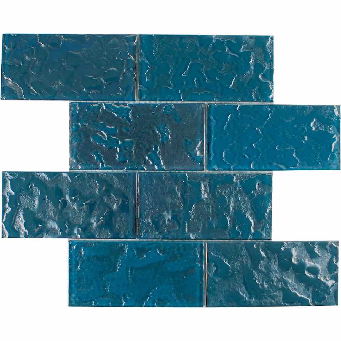 Iridescent Glass Mosaic Tile Zakynthos 3x6 - Stunning Backsplash for Kitchen & Bathroom Decor